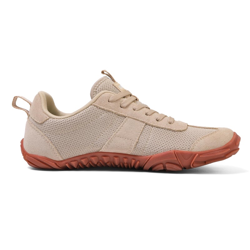 UBFEN Sneakers Barefoot Shoes for Womens Mens Minimalist Trail Running Hiking Comfortable Walking Light Brown Size US 10 Women/8.5 Men - Image 5