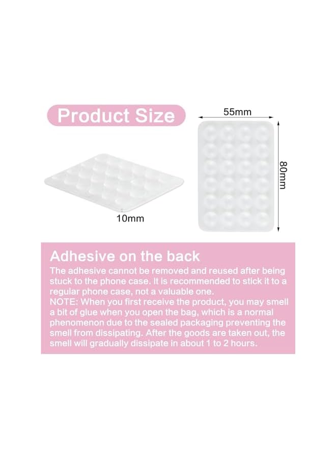 Green Tiger 8 Pack Suction Cup Phone Case Mount Double-Sided, Silicon Sticky Phone Stand, Non Slip Suction Cup Phone Mount for Selfies and Tiktok Videos Sticky Phone Grip - Image 3