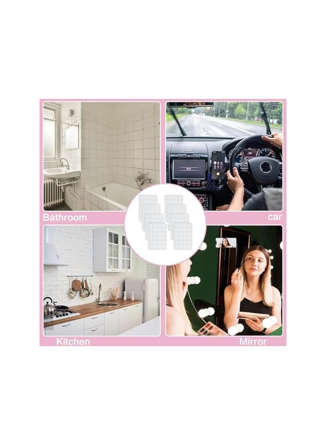 Green Tiger 8 Pack Suction Cup Phone Case Mount Double-Sided, Silicon Sticky Phone Stand, Non Slip Suction Cup Phone Mount for Selfies and Tiktok Videos Sticky Phone Grip - Image 4