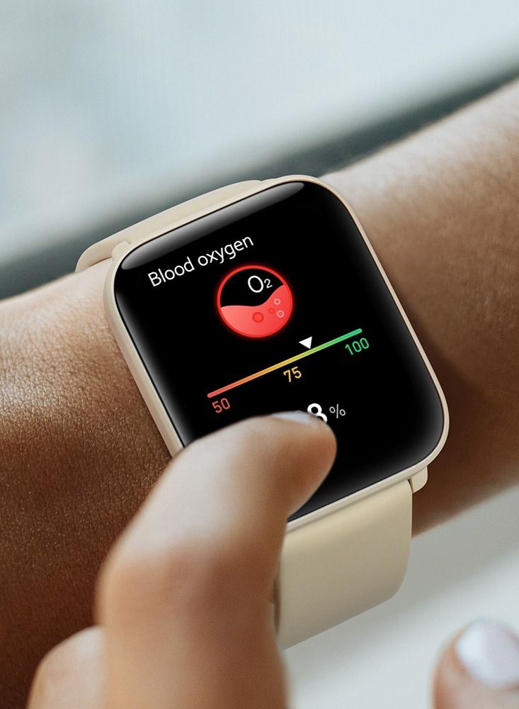 Mibro Health Monitoring Waterproof Smartwatch 1.69inch TFT HD Screen Beige - Image 5