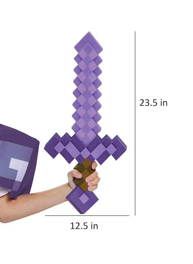 general My World Toy Sword Pickaxe 2 in 1 Deformed Weapon Model (Purple) - Image 3