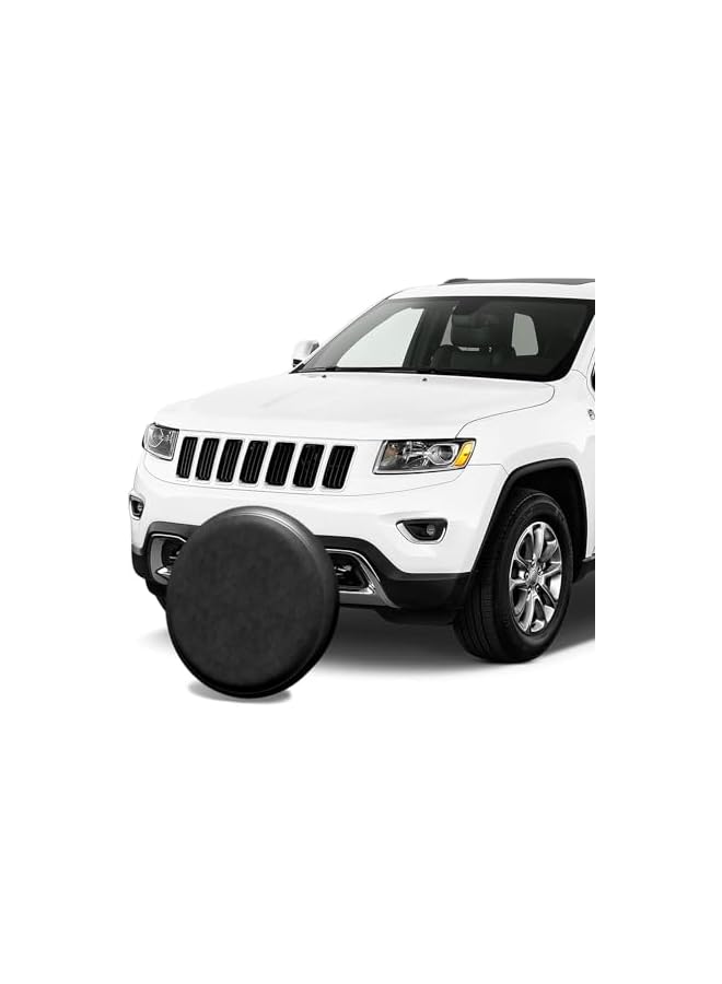 S-TOP 26-27 inch Spare Tire Cover, Universal Fit for Jeep, Trailer, RV, SUV, Truck,Tough Tire Wheel Soft Cover Diameter 26" - 27", Camper Wheel, Weatherproof Tire Protectors (Black) - Image 3