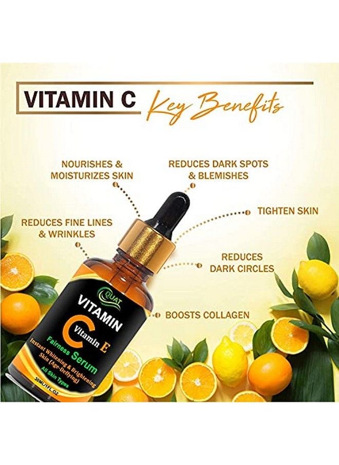 Quat - Vitamin C & E Face Serum For Instant Result Skin Care Women Men (30Ml) - Image 1
