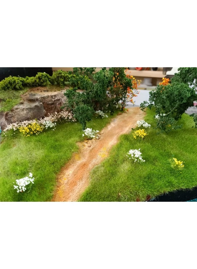 Warmtree 60 Pcs DIY Miniature Colorful Flower Cluster Self Adhesive Flower Vegetation Groups Static Grass Tufts for Train Landscape Railroad Scenery Sand Military Layout Model Miniature Bases and Dioramas - Image 3
