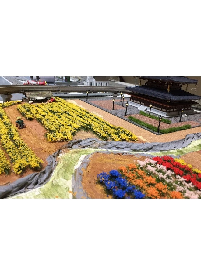 Warmtree 60 Pcs DIY Miniature Colorful Flower Cluster Self Adhesive Flower Vegetation Groups Static Grass Tufts for Train Landscape Railroad Scenery Sand Military Layout Model Miniature Bases and Dioramas - Image 4