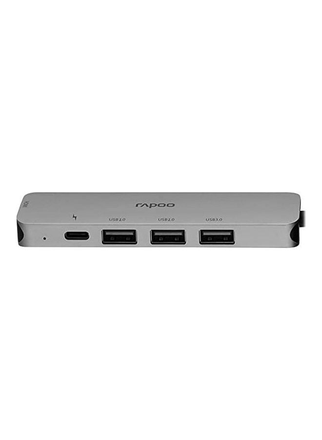 رابو محور USB نوع C 5 في 1 مع HDMI 4K و 3 منافذ USB 3.0 وشحن نوع C - Image 2
