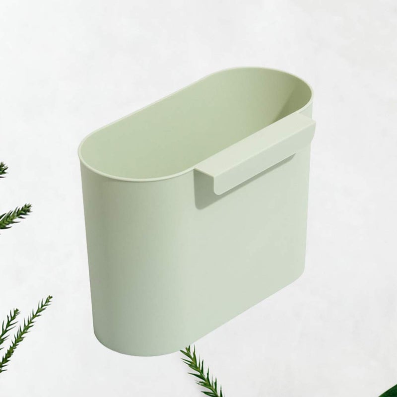 woobles Kitchen Cabinet Car Trash Bin Hanging Trash Can Garbage Basket: Kitchen Hanging Waste Bin Deskside Rubbish Can Under Sink Cabinet Trash Bucket for Kitchen Bathroom Green Recycle Bin Green - Image 5