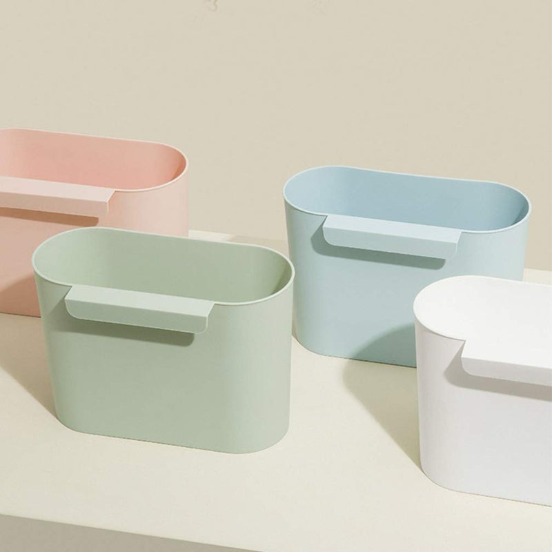 woobles Kitchen Cabinet Car Trash Bin Hanging Trash Can Garbage Basket: Kitchen Hanging Waste Bin Deskside Rubbish Can Under Sink Cabinet Trash Bucket for Kitchen Bathroom Green Recycle Bin Green - Image 3