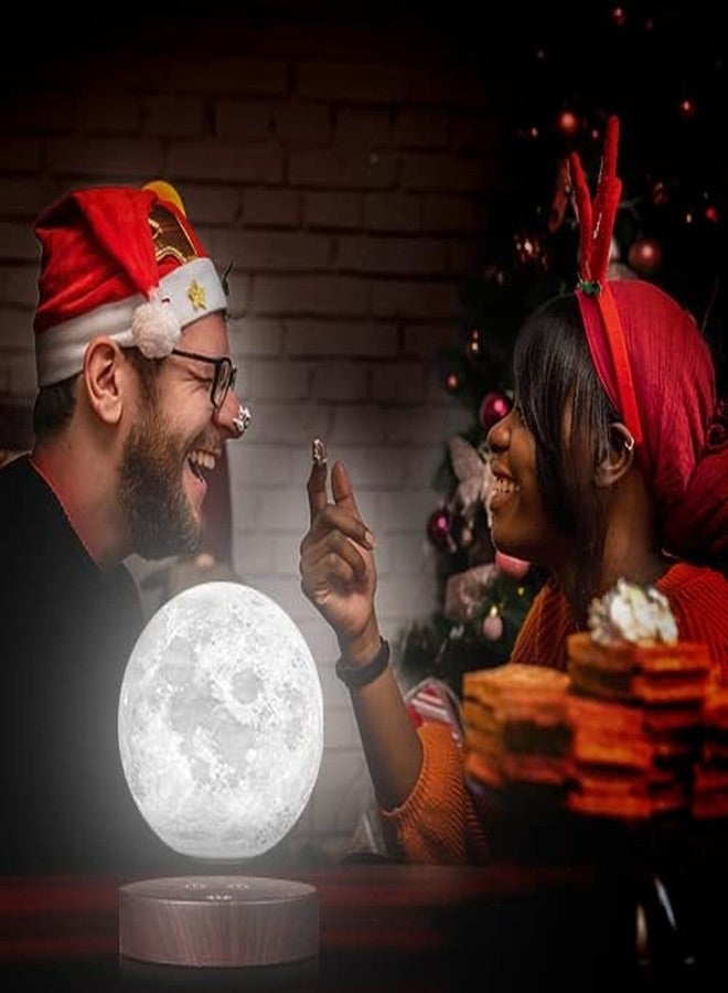 VGAzer Magnetic Levitating Moon Lamp Night Light Floating and Spinning in Air Freely with LED Lights for Home,Office Decor,Unique Holiday Gifts,Night Light - Image 5