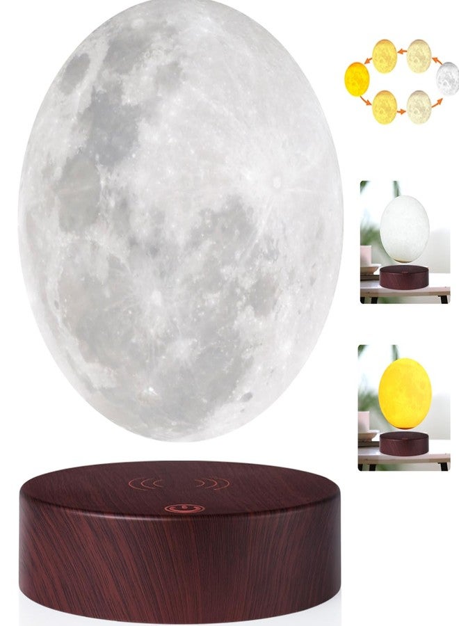 VGAzer Magnetic Levitating Moon Lamp Night Light Floating and Spinning in Air Freely with LED Lights for Home,Office Decor,Unique Holiday Gifts,Night Light - Image 2
