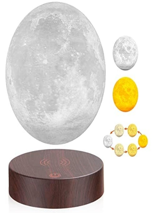 VGAzer Magnetic Levitating Moon Lamp Night Light Floating and Spinning in Air Freely with LED Lights for Home,Office Decor,Unique Holiday Gifts,Night Light - Image 1