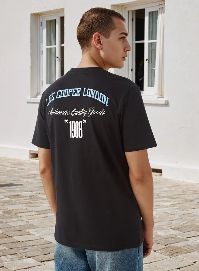 Lee Cooper  Lee Cooper Logo Print T-shirt for Men | Best Price UAE