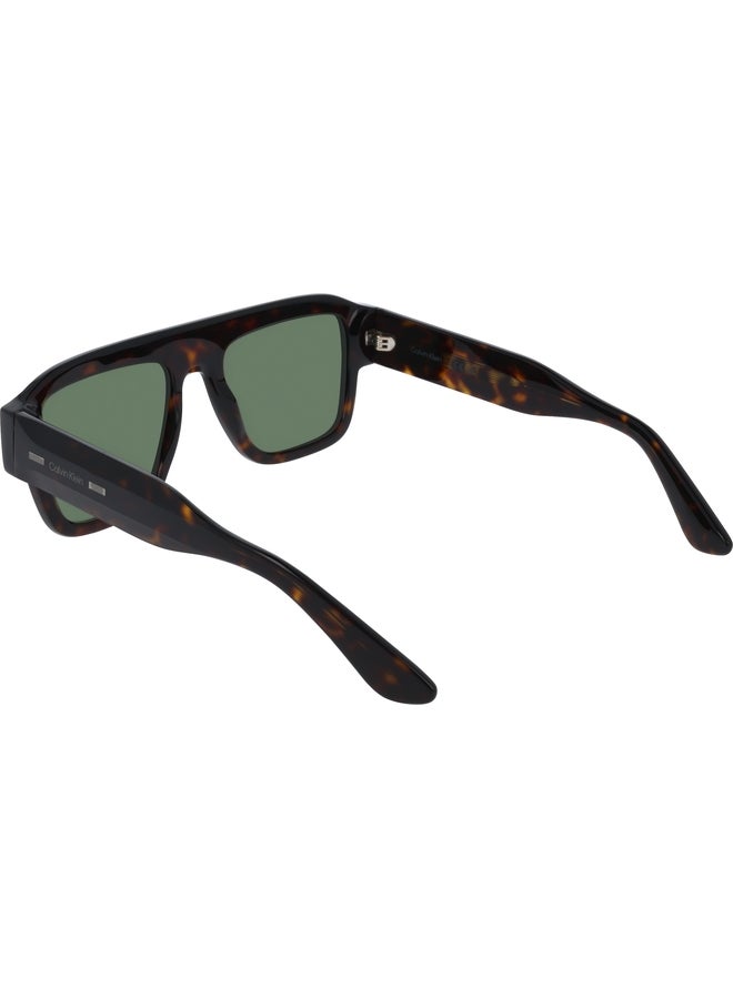 CALVIN KLEIN FULL RIM ACETATE MODIFIED RECTANGLE CALVIN KLEIN SUN CK25509S N 5420 (235) DARK HAVANA - Image 3