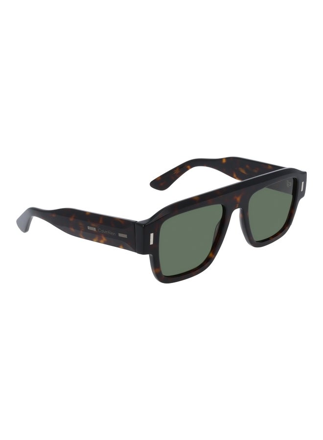 CALVIN KLEIN FULL RIM ACETATE MODIFIED RECTANGLE CALVIN KLEIN SUN CK25509S N 5420 (235) DARK HAVANA - Image 1