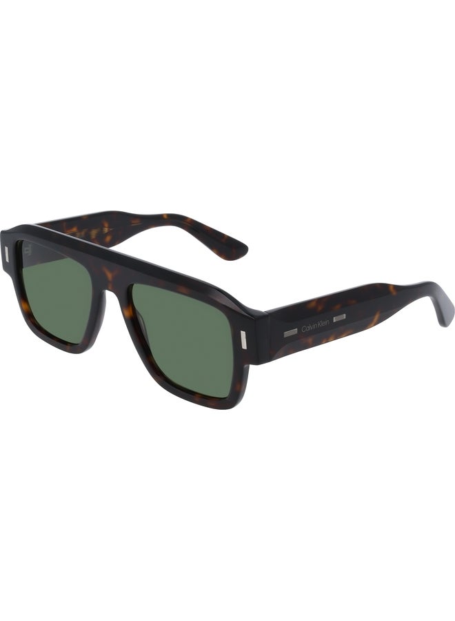 CALVIN KLEIN FULL RIM ACETATE MODIFIED RECTANGLE CALVIN KLEIN SUN CK25509S N 5420 (235) DARK HAVANA - Image 2