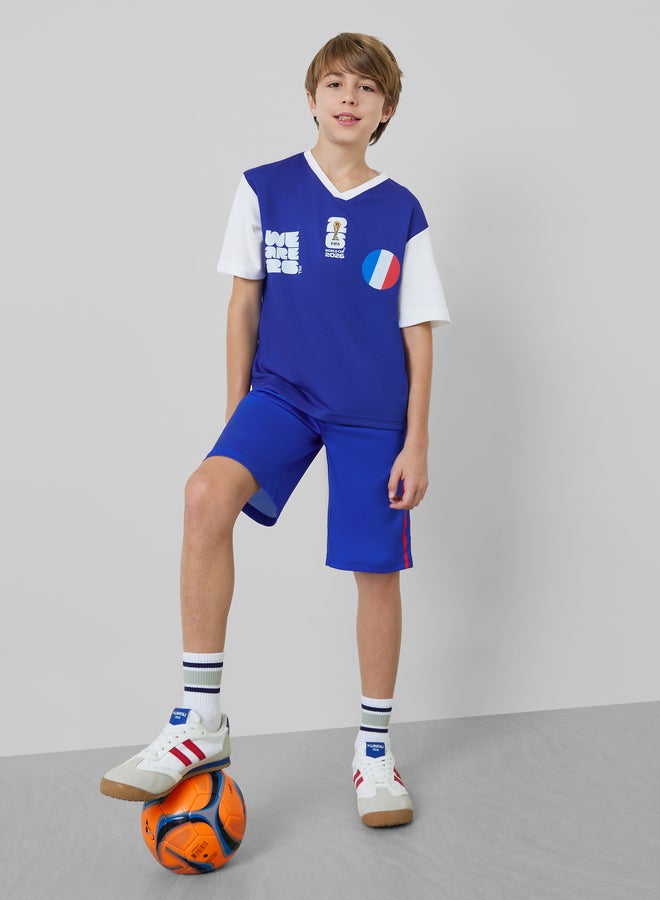 Styli Teen Boys FIFA Theme France Print Jersey T-Shirt - Image 5