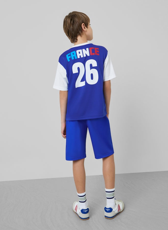Styli Teen Boys FIFA Theme France Print Jersey T-Shirt - Image 3