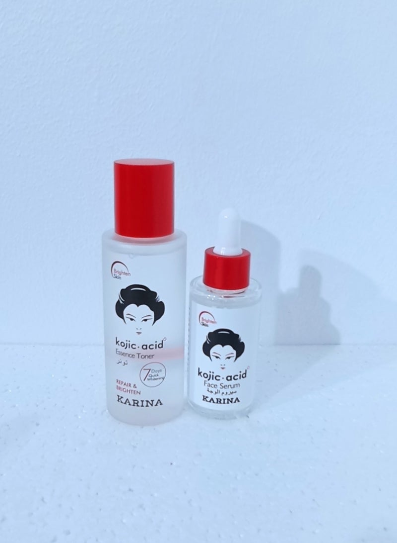 Karina Skin Care Set For Brightening And Smoothing Skin For An Attractive Look (Toner 100ml - Serum 40ml) - Image 3
