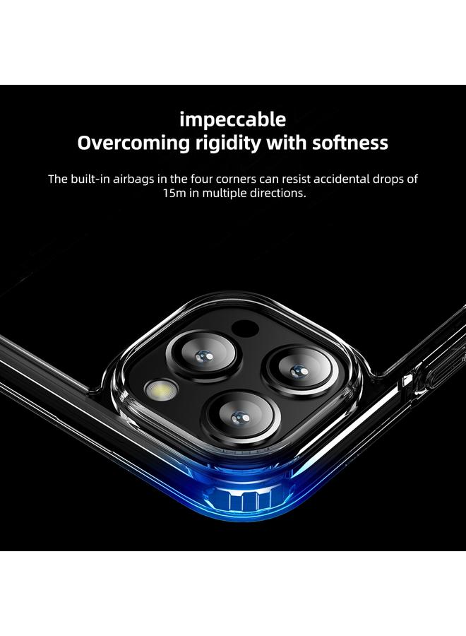 S-TOP Case For iPhone 15 Pro Ice Crystal Transparent PC + TPU Phone Case - Image 3