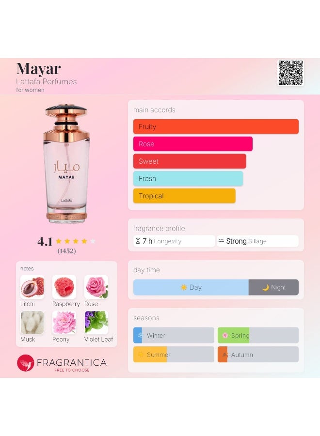 Lattafa Mayar Eau de Perfume for Women – 100 ml - Image 2