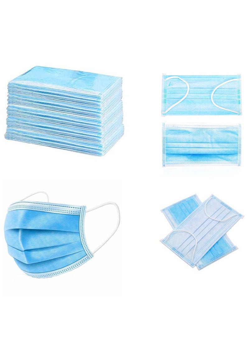 MedOne 50 قطعة قناع ثلاثي الطبقات للاستخدام مرة واحدة ودرع وجه للبالغين - Image 2