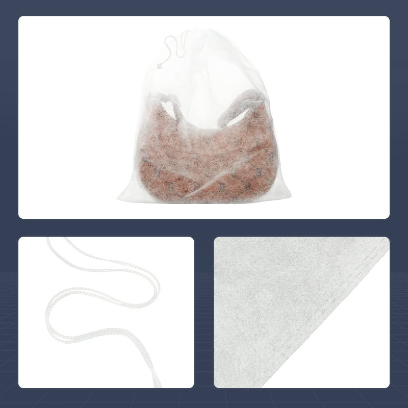 Berlune 100 Pcs Dust Bags for Purses Storage Bags for Handbags Non Woven Fabric Handbags Storage, Shoe Travel Package for Packing, Home Closet Organizer Dust Cover (15.7inx19.7in) - Image 2