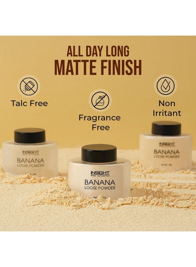 Insight Banana Loose Powder |Make Up Setting Powder |Provides Long-Lasting Coverage |Reduces Shine|Loose Powder(Banana Powder) - Image 4