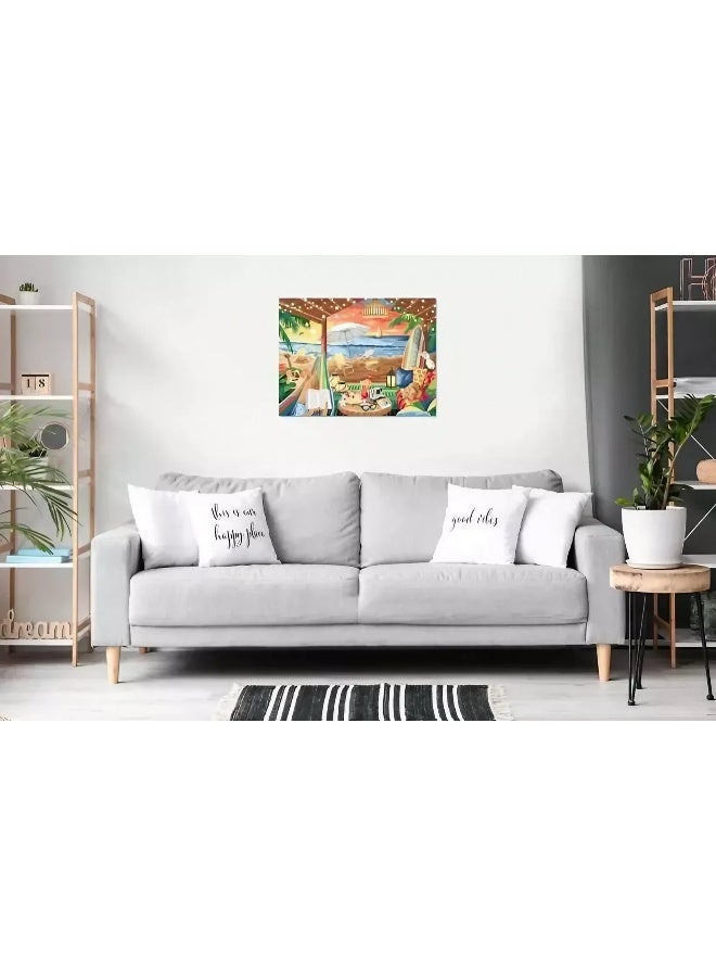 Ravensburger Ravensburger CreArt Painting by Numbers Canvas Edition Painting Set - Cozy Cabana  - Image 4