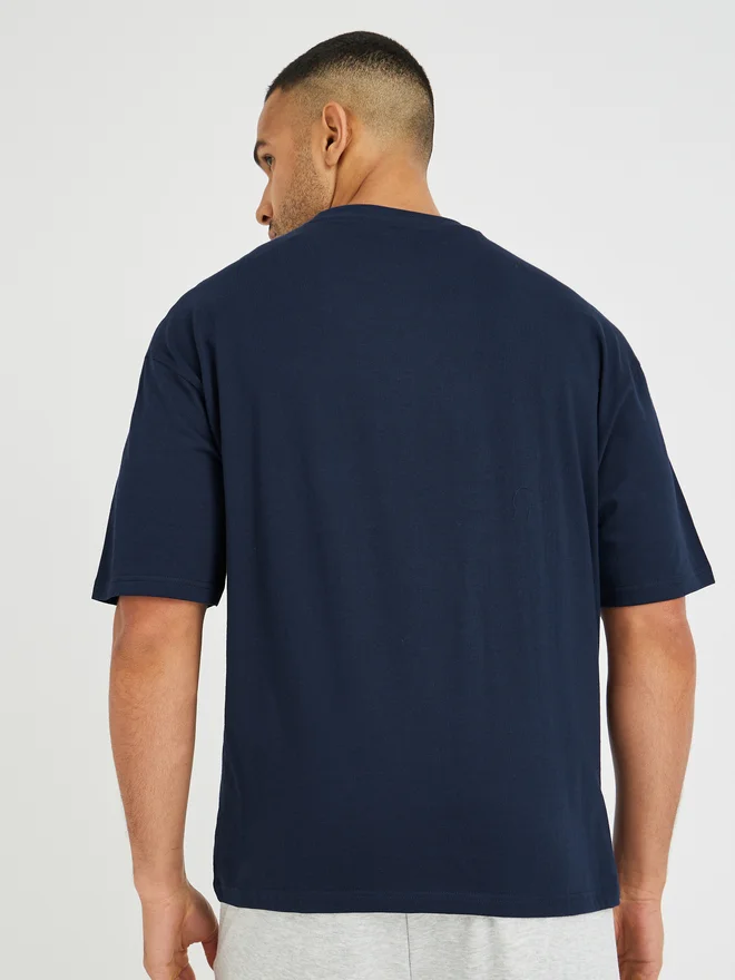 Styli Solid Crew Neck Oversized T-Shirt