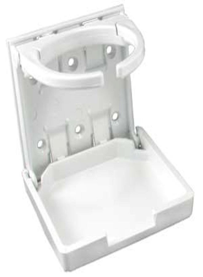 JR Products 45624 White Adjustable Cup Holder