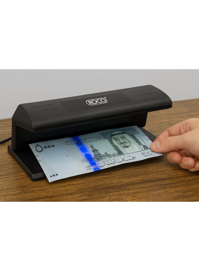 ROCO UV Money Detector – Counterfeit Bill Checker for Cash & Riyal Notes - Image 1