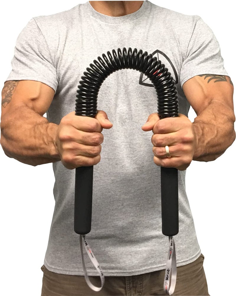 Python Power Twister Bar Upper Body Exercise for Chest Shoulder Forearm Bicep and Arm Strengthening Workout Equipment by Core Prodigy 80160 lb