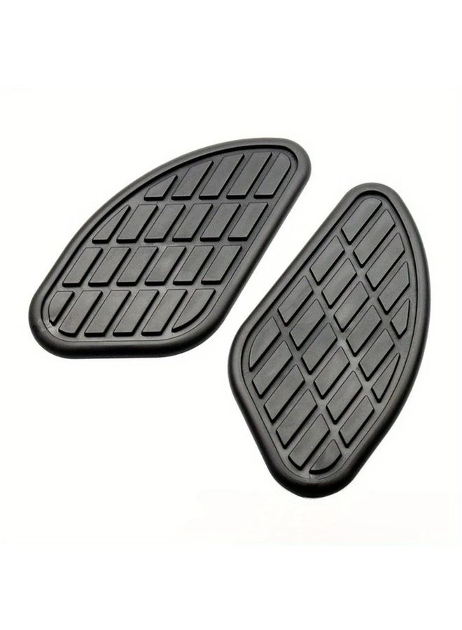2pcs Motorcycle Side Shank Guards Anti Slip Rubber Fuel Tank Protectors With Textured Grip Durable Black Design For Riding Season Fit For Most Motorcycles Motorcycle Accessories Protection Nonslip Surface - Image 4