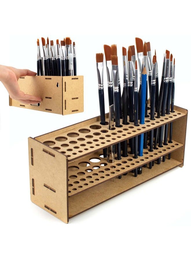 ProScale Brush Holder Organiser for Miniature Model Making. Brush Organiser Kit for Exhibition Table and Wall for Miniatures Warhammer Model Making Maquettes and Crafts (Brush B) - Image 1