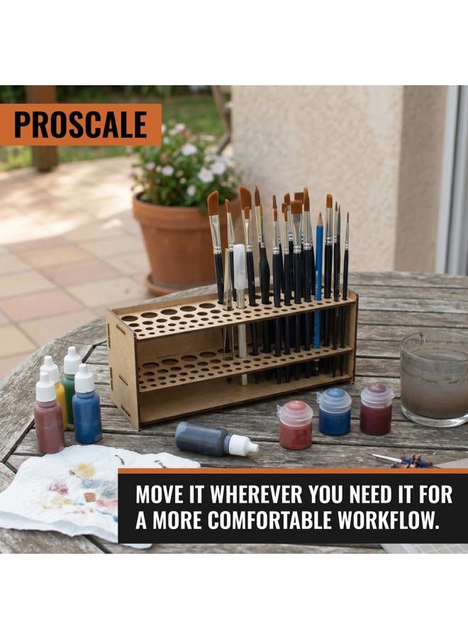 ProScale Brush Holder Organiser for Miniature Model Making. Brush Organiser Kit for Exhibition Table and Wall for Miniatures Warhammer Model Making Maquettes and Crafts (Brush B) - Image 4