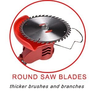 DASNDAS 2 PCS Circular Saw Blade Steel Metal Head| Heavy Duty Blade for Grass Cutter | Diamond Cutting Teeth to Cut Grass, Weeds - Image 3
