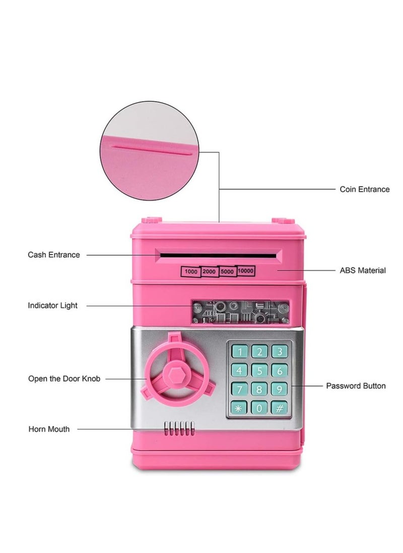 FARROBIZZ Piggy Bank, Electronic ATM Password Cash Coin Can Auto Scroll Paper Money Saving Box Toy Gift for Kids  - Image 5