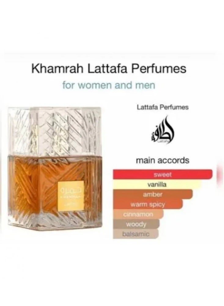 Lattafa Khamrah Unisex EDP by Lattafa 100ml - Image 3