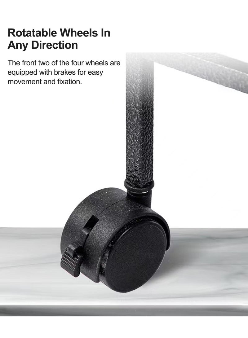 Kidle قفص طيور بسلك سميك وقوي مقاس 33 بوصة، قفص ببغاء مفتوح من الأعلى مع حامل متدحرج للببغاوات والكوكاتيل والببغاوات والببغاوات وطيور الحب وطيور الكناري الصغيرة الحجم والببغاوات 84*45*45 سم - Image 5