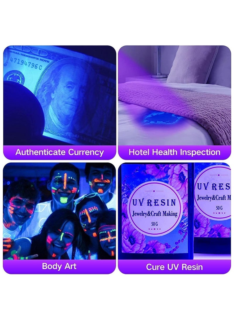 بريمو بلس مصباح يدوي أسود بالاشعة فوق البنفسجية، 51 مصباح LED بالاشعة فوق البنفسجية - Image 4