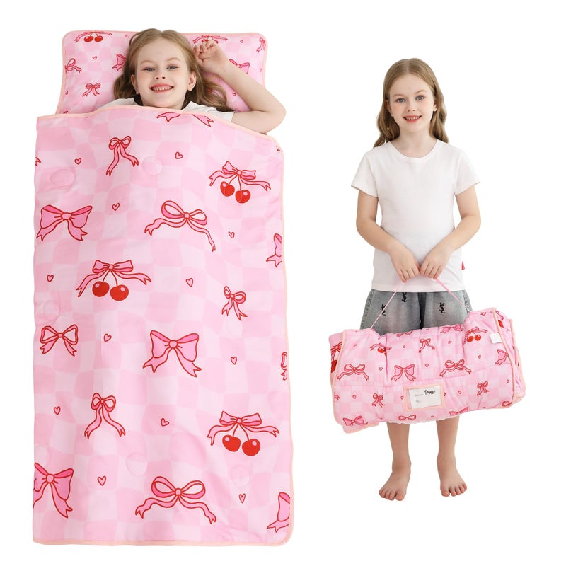 Viviland Toddler Kid Nap Mat for Preschool, Slumber Bag with Pillow and Blanket, Daycare Sleeping Bag Kindergarten Sleep Mat - Image 1