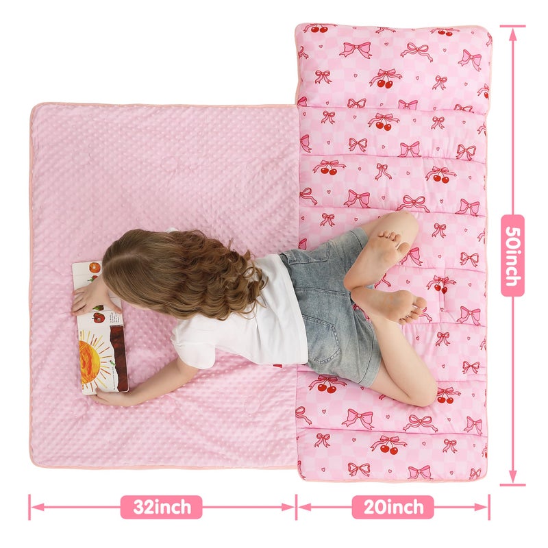 Viviland Toddler Kid Nap Mat for Preschool, Slumber Bag with Pillow and Blanket, Daycare Sleeping Bag Kindergarten Sleep Mat - Image 2