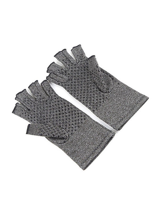 Anti-slip Fingerless Arthritis Gloves Carpal Tunnel Gloves for Computer Typing Pain Relief