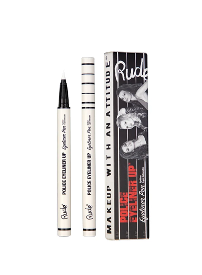 Rude Police Eyeliner Up Eyeliner Pen Top Dog (White) 1.8Ml