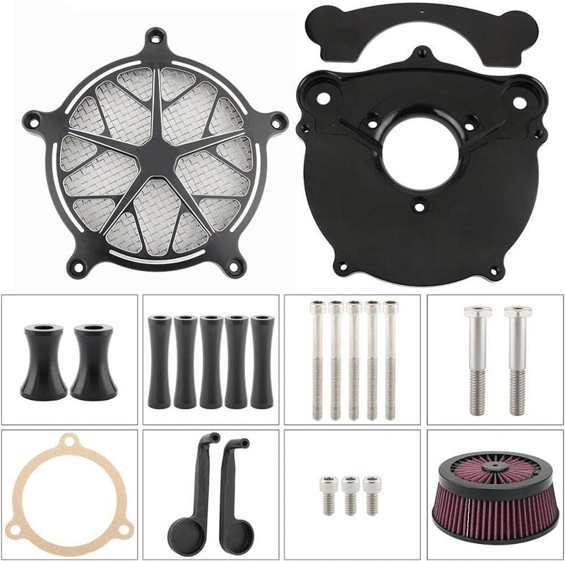QASULER Air Cleaner Kit for Harley Motorcycles - Image 3