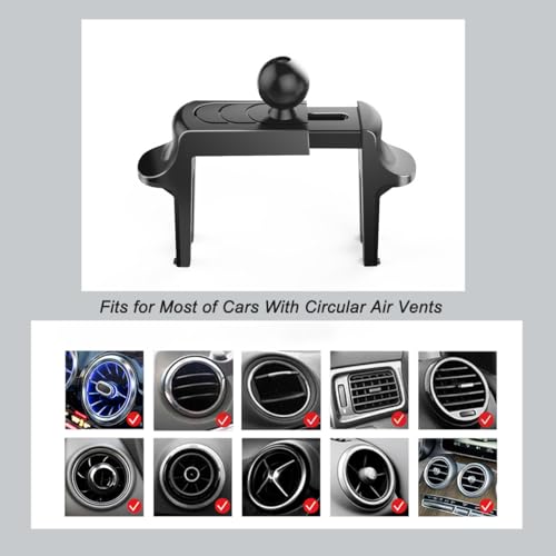 szyuchen Air Vent Clip for Car Phone Holder Mount, Sturdy Vent Grip for Wireless Car Charger with Circular Air Vents -Only for Replace - Image 4