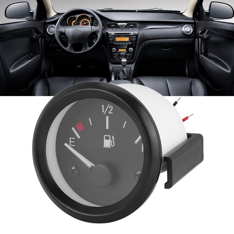 Fuel Gauge 12V Fuel Level Sensor High Sensitivity Easy Operation - Lighted Display Dependable Fuel Meter for Car Modification - Image 4