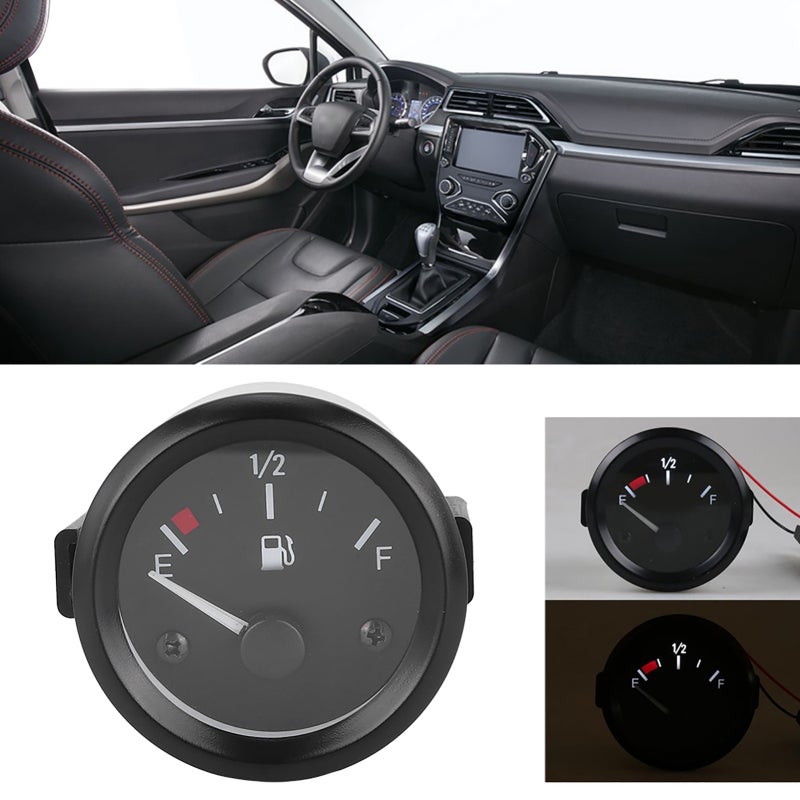 Fuel Gauge 12V Fuel Level Sensor High Sensitivity Easy Operation - Lighted Display Dependable Fuel Meter for Car Modification - Image 5