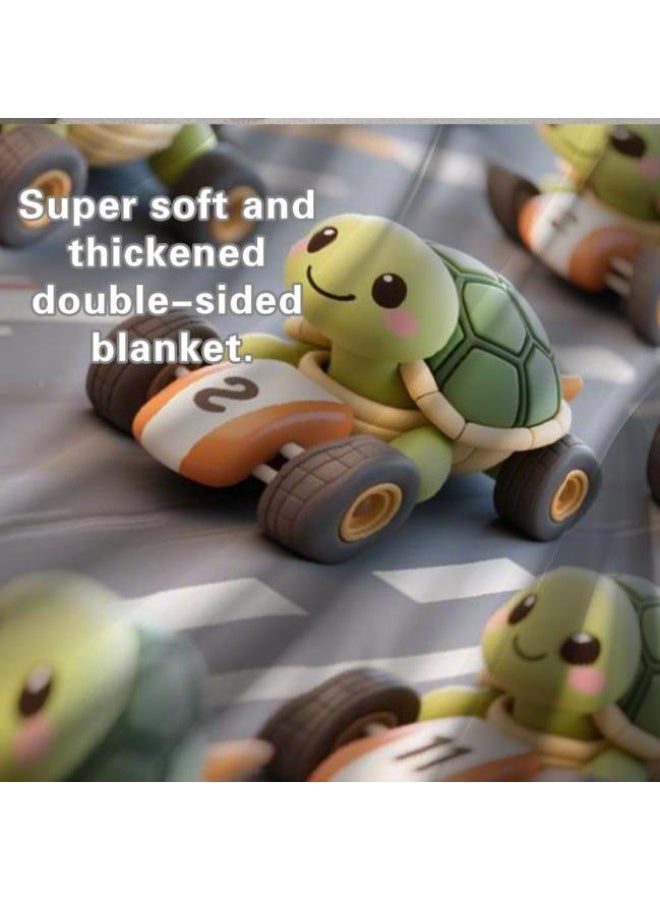 عام بطانية رقيقة من الفانيلا الكرتونية للأطفال والرضع (دافئة ومريحة، ومناسبة للنوم والألعاب) 70 سم * 100 سم - Image 2