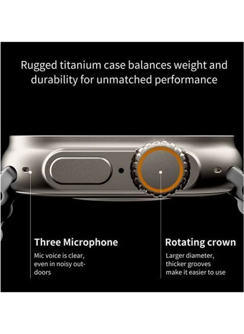 فيسوس ساعة T800 الذكية فائقة الجودة Ultra Series8 NFC ساعة ذكية مقاومة للماء مع شحن لاسلكي وخاصية اللياقة البدنية - Image 3
